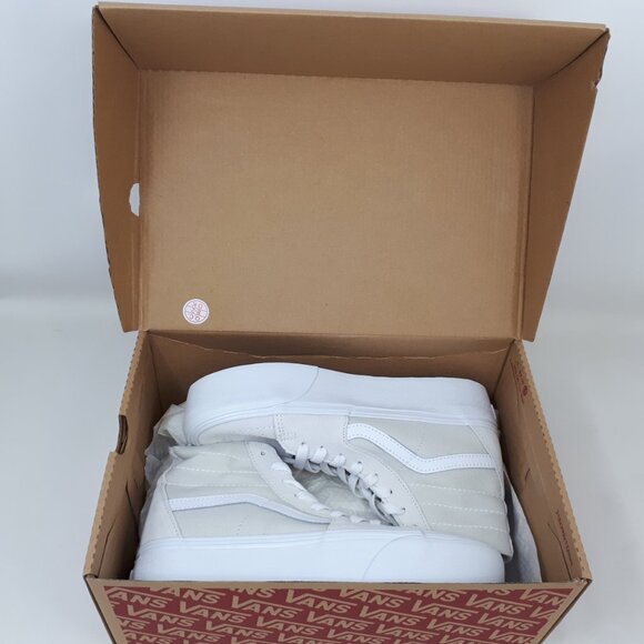 Vans Sk8-Hi Tapered Stackform Platform Shoe Sneaker Light Gray White Womens Size - Picture 11 of 11